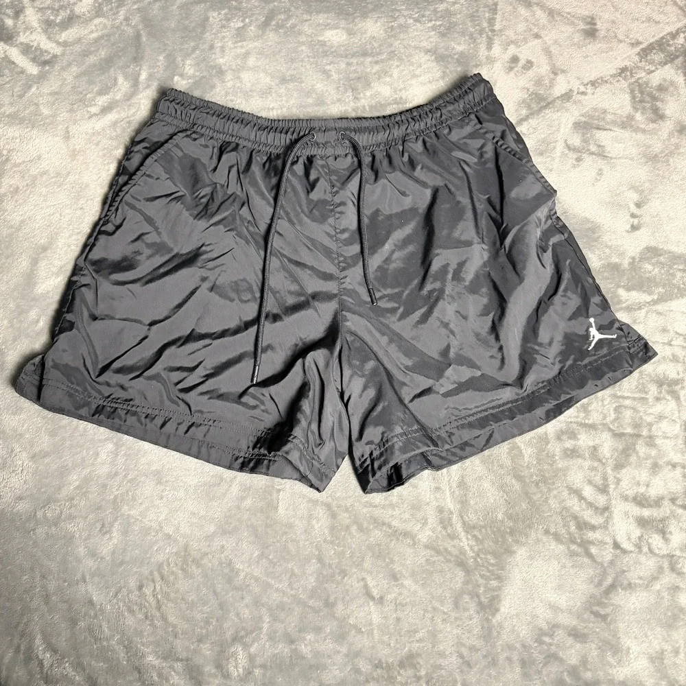 Jordan Mens XXL Black Mesh Lined Athletic Gym Basketball Shorts Jumpman Logo